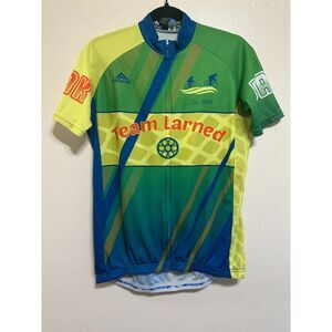 Ascend Elevate Men's Front Zip Cycling Shirt Size S Back Zip Pocket No Rise Hem